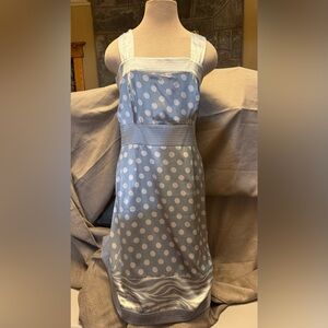 BCBGMaxAzria Silver Satin Dress